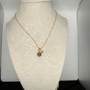 Gold Bunny Pendant Necklace